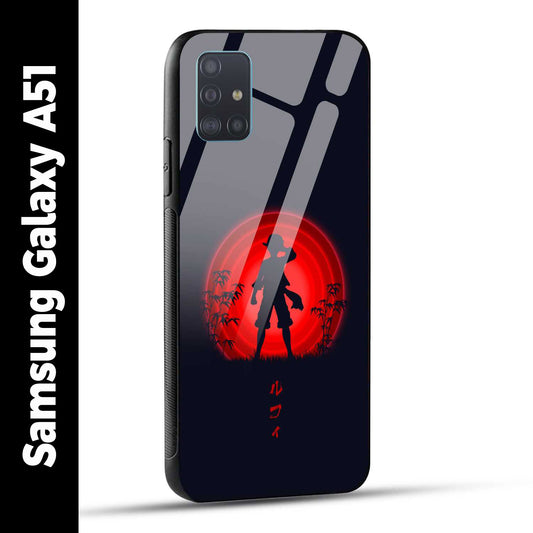 Samsung Galaxy A51 Back Cover Luffy One Piece Printed Glass Case