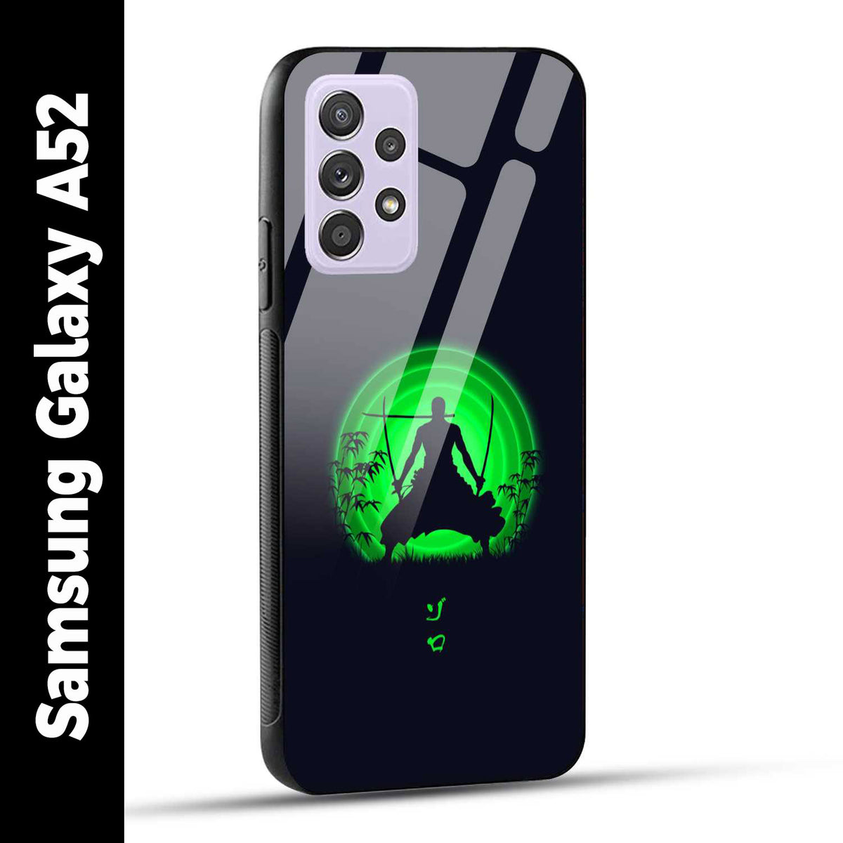 Samsung Galaxy A52 Back Cover Zoro Printed Glass Case