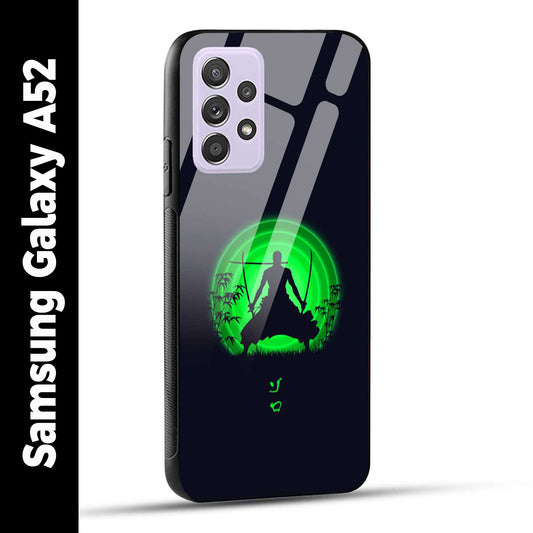 Samsung Galaxy A52 Back Cover Zoro Printed Glass Case