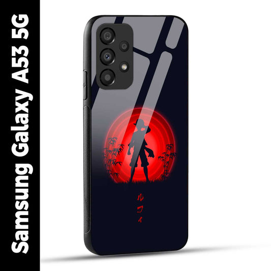 Samsung Galaxy A53 5G Back Cover Luffy One Piece Printed Glass Case