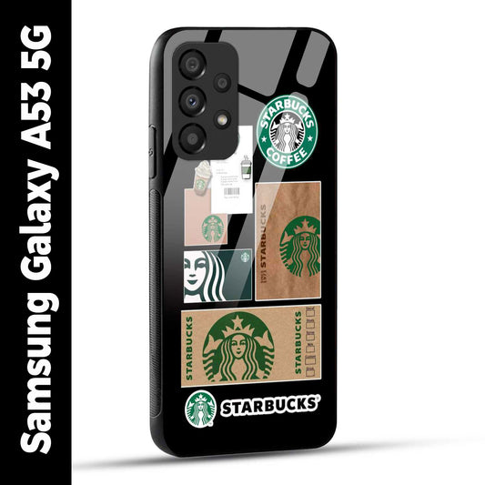 Samsung Galaxy A53 5G Back Cover Starbucks Filter Coffee Printed Glass Case