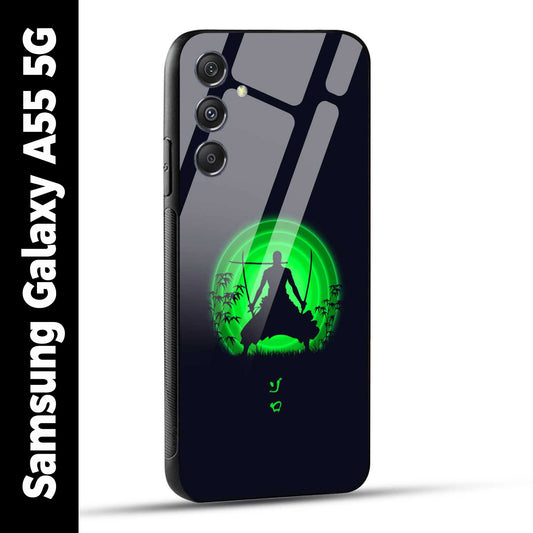 Samsung Galaxy A55 5G Back Cover Zoro Printed Glass Case