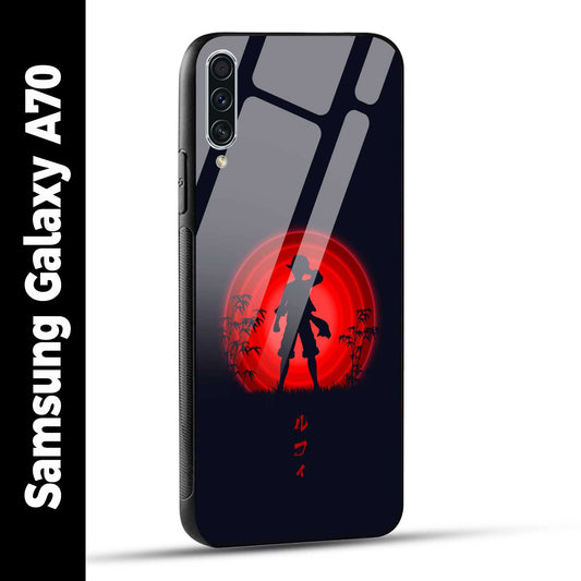 Samsung Galaxy A70 Back Cover Luffy One Piece Printed Glass Case