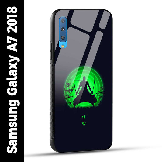 Samsung Galaxy A7 2018 Back Cover Zoro Printed Glass Case