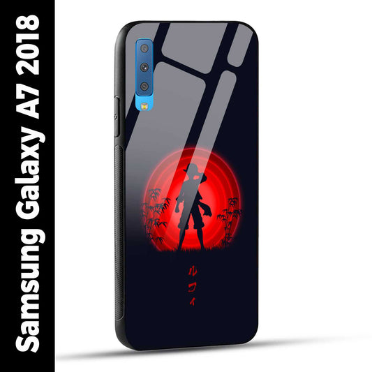 Samsung Galaxy A7 2018 Back Cover Luffy One Piece Printed Glass Case