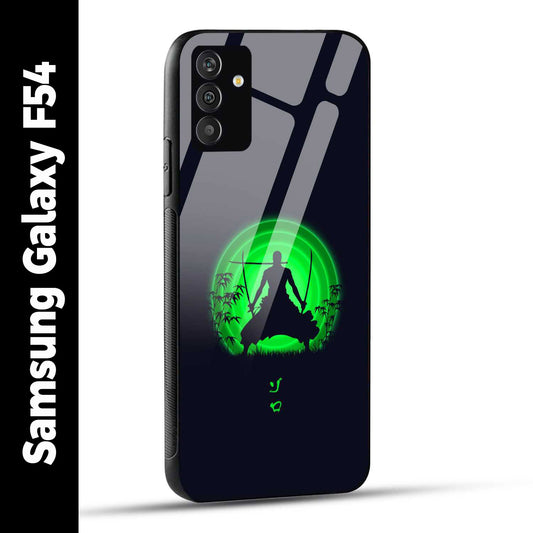 Samsung Galaxy F54 Back Cover Zoro Printed Glass Case