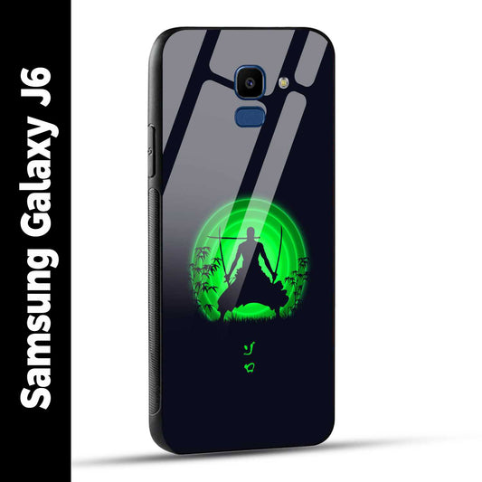 Samsung Galaxy J6 Back Cover Zoro Printed Glass Case