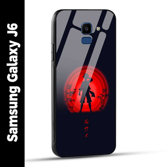 Samsung Galaxy J6 Back Cover Luffy One Piece Printed Glass Case