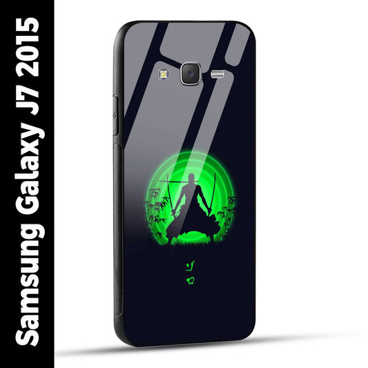 Samsung Galaxy J7 2015 Back Cover Zoro Printed Glass Case