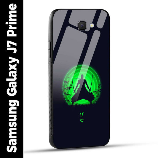 Samsung Galaxy J7 Prime Back Cover Zoro Printed Glass Case