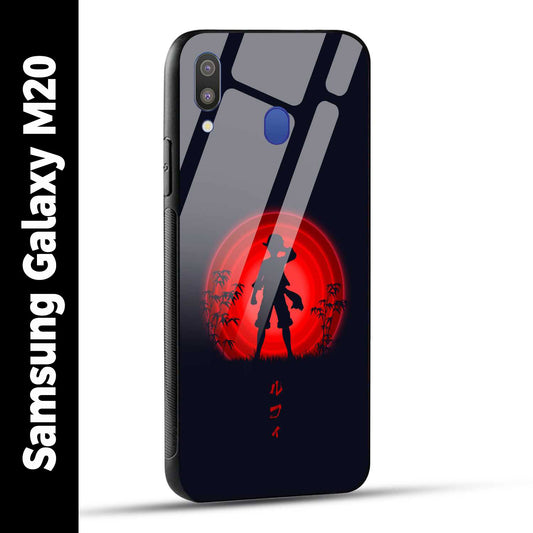 Samsung Galaxy M20 Back Cover Luffy One Piece Printed Glass Case