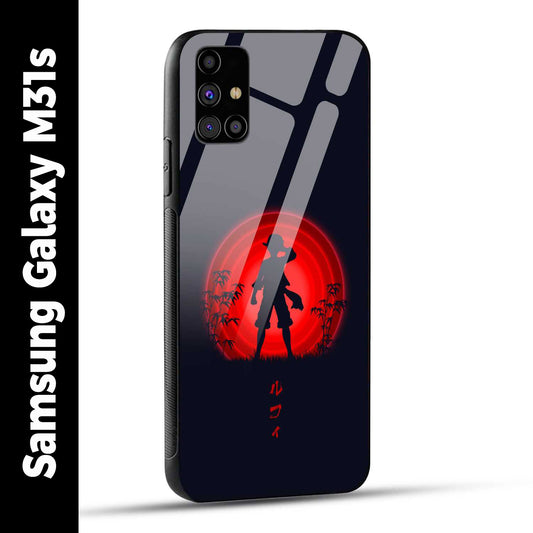 Samsung Galaxy M31s Back Cover Luffy One Piece Printed Glass Case