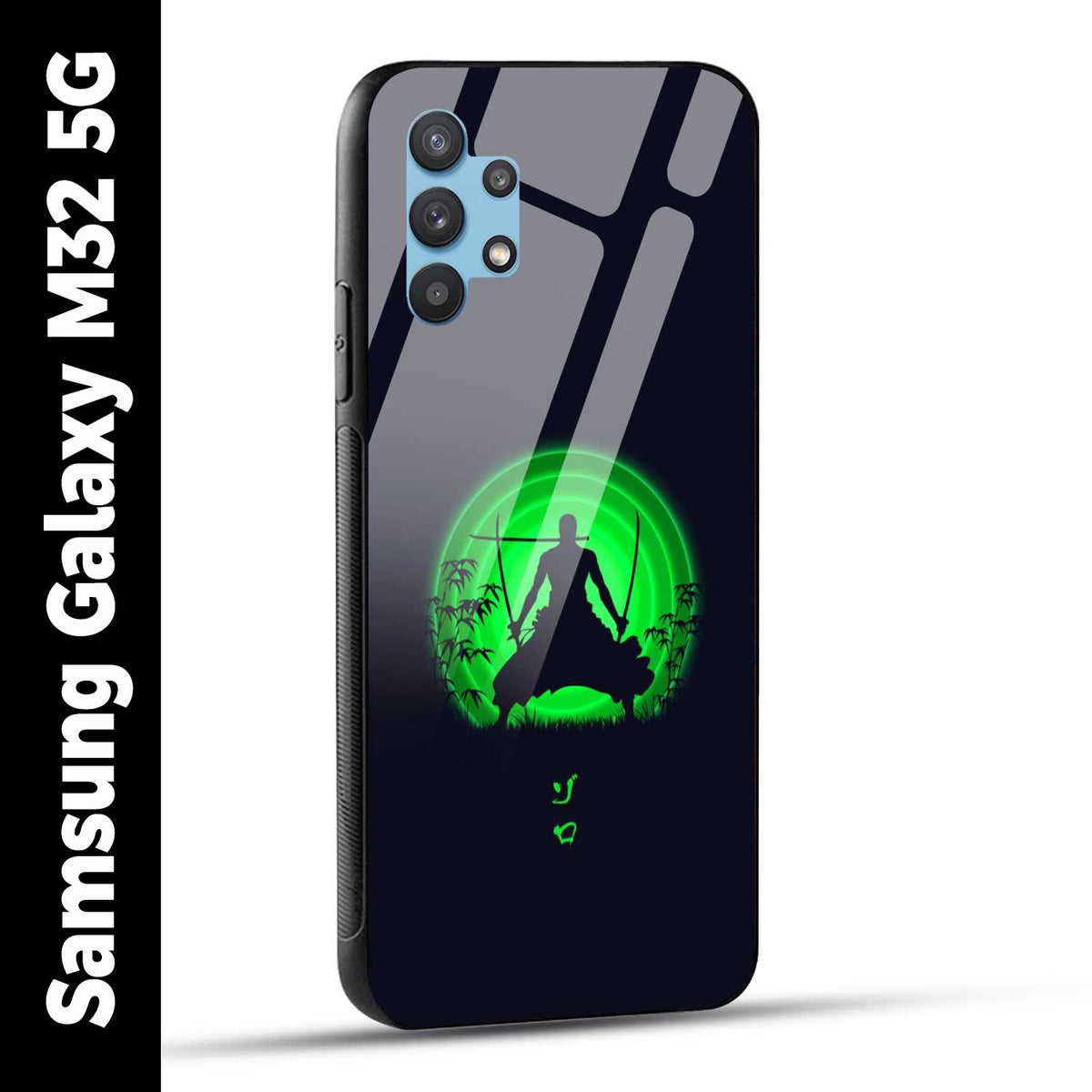 Samsung Galaxy M32 5G Back Cover Zoro Printed Glass Case
