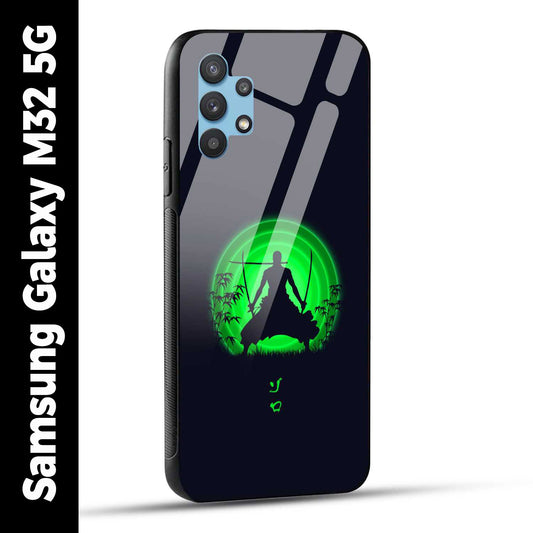 Samsung Galaxy M32 5G Back Cover Zoro Printed Glass Case