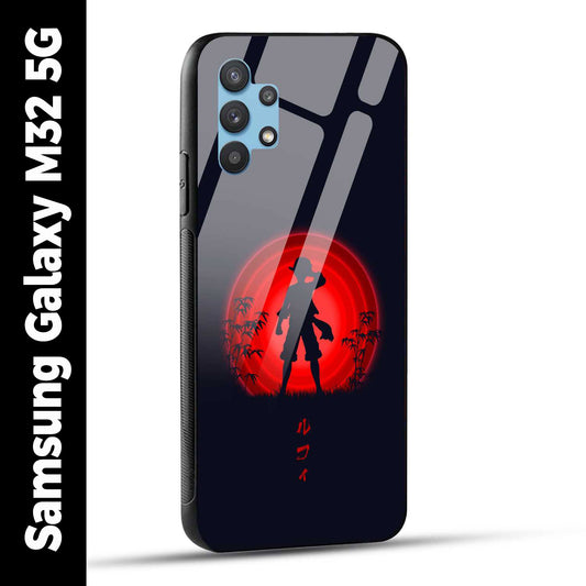Samsung Galaxy M32 5G Back Cover Luffy One Piece Printed Glass Case