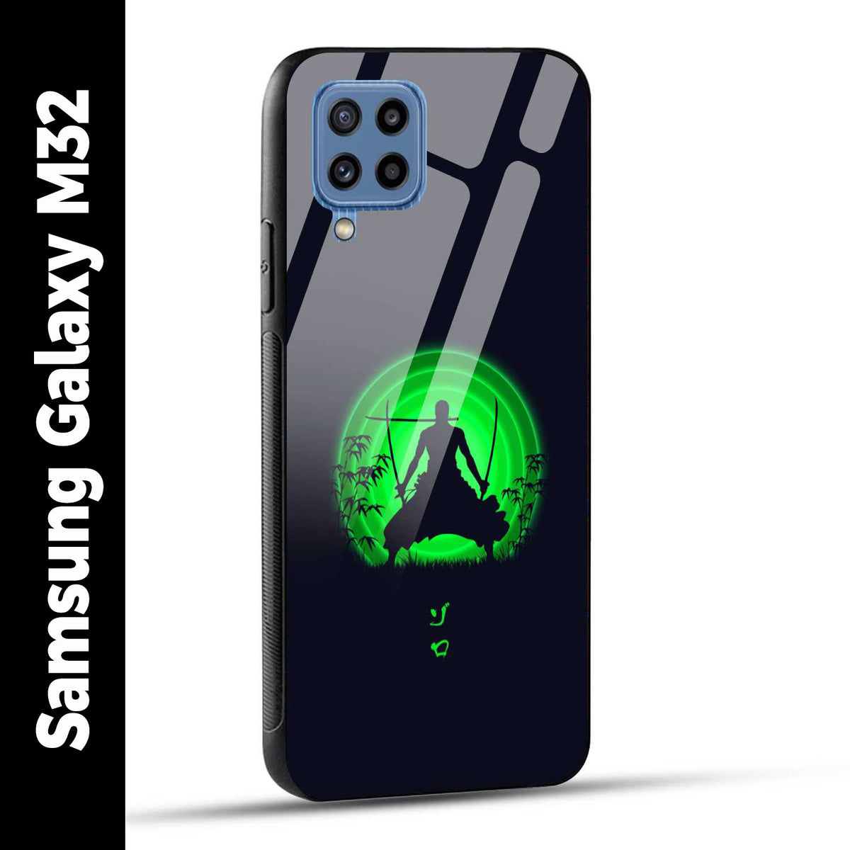 Samsung Galaxy M32 Back Cover Zoro Printed Glass Case