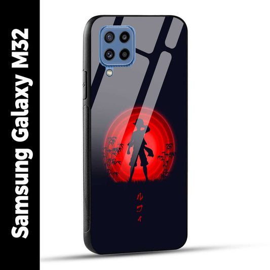 Samsung Galaxy M32 Back Cover Luffy One Piece Printed Glass Case
