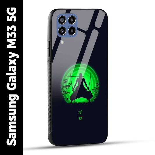 Samsung Galaxy M33 5G Back Cover Zoro Printed Glass Case