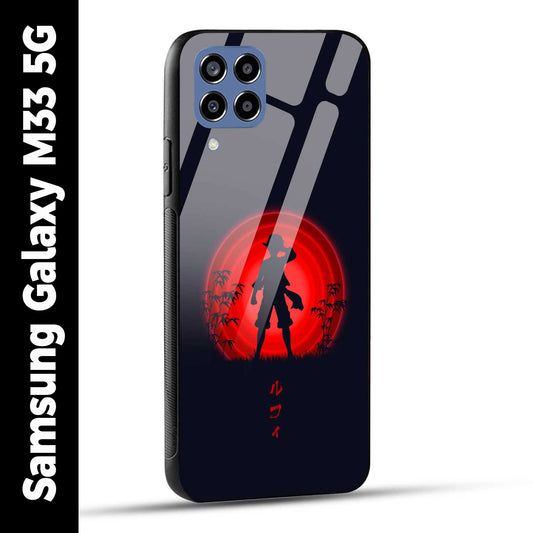 Samsung Galaxy M33 5G Back Cover Luffy One Piece Printed Glass Case