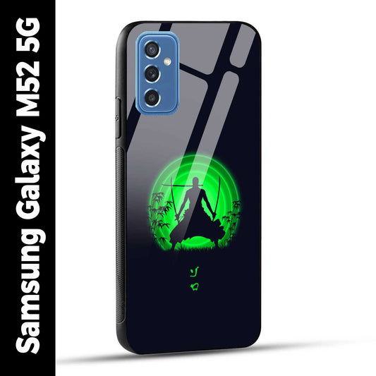 Samsung Galaxy M52 5G Back Cover Zoro Printed Glass Case