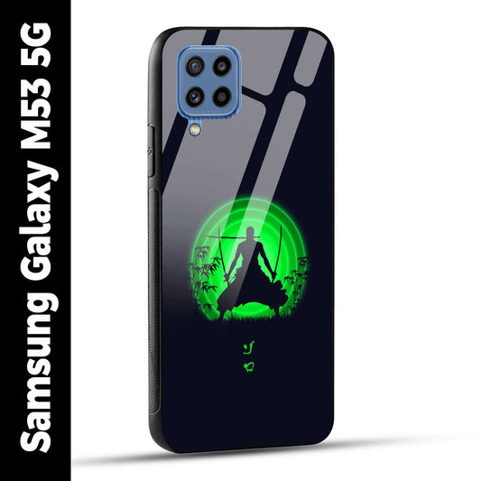 Samsung Galaxy M53 5G Back Cover Zoro Printed Glass Case