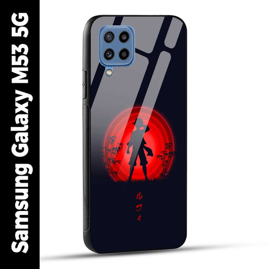 Samsung Galaxy M53 5G Back Cover Luffy One Piece Printed Glass Case