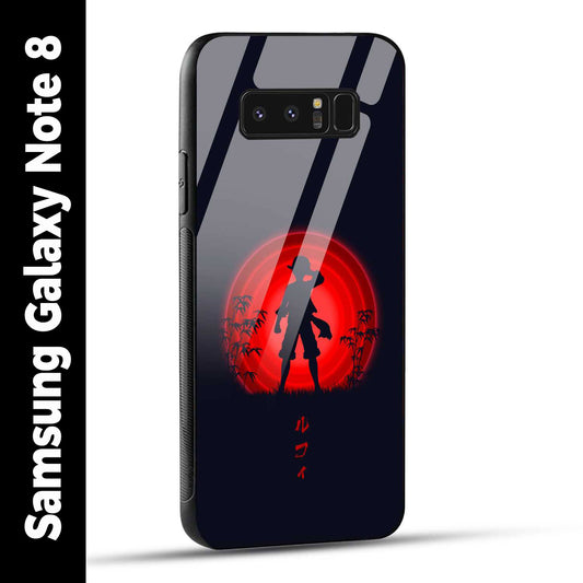 Samsung Galaxy Note 8 Back Cover Luffy One Piece Printed Glass Case