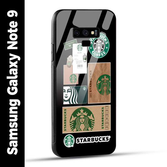 Samsung Galaxy Note 9 Back Cover Starbucks Filter Coffee Printed Glass Case