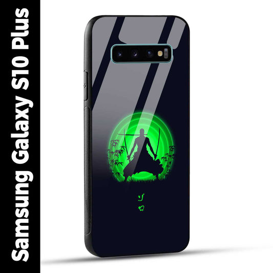 Samsung Galaxy S10 Plus Back Cover Zoro Printed Glass Case