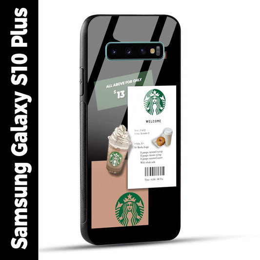Samsung Galaxy S10 Plus Back Cover Starbucks Coffee Love Yourself Printed Glass Case