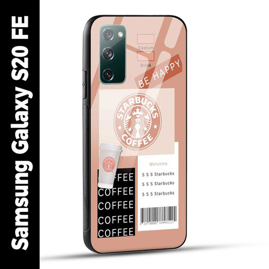 Samsung Galaxy S20 FE / Samsung Galaxy S20 FE 5G Back Cover Starbucks Coffee Happy Printed Glass Case
