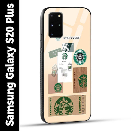 Samsung Galaxy S20 Plus Back Cover Starbucks Coffee Printed Glass Case