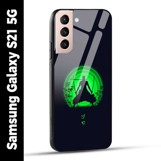 Samsung Galaxy S21 5G Back Cover Zoro Printed Glass Case