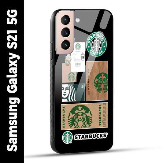 Samsung Galaxy S21 5G Back Cover Starbucks Filter Coffee Printed Glass Case