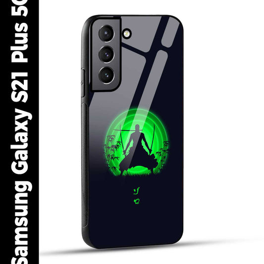 Samsung Galaxy S21 Plus 5G Back Cover Zoro Printed Glass Case