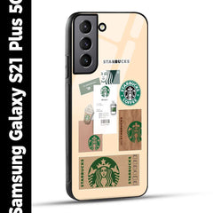 Samsung Galaxy S21 Plus 5G Back Cover Starbucks Coffee Printed Glass Case