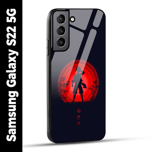 Samsung Galaxy S22 5G Back Cover Luffy One Piece Printed Glass Case