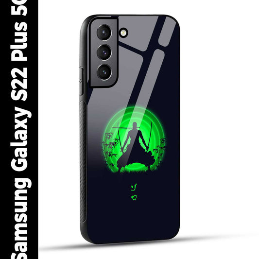 Samsung Galaxy S22 Plus 5G Back Cover Zoro Printed Glass Case