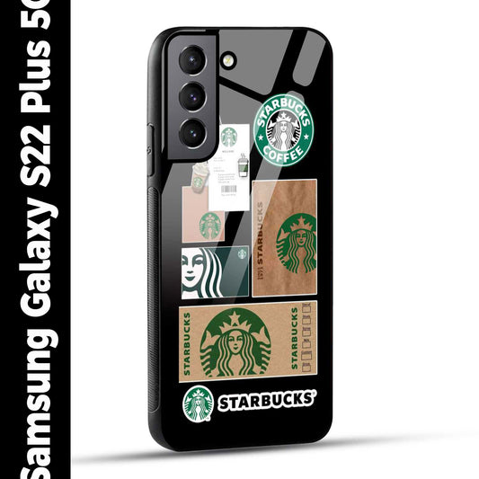 Samsung Galaxy S22 Plus 5G Back Cover Starbucks Filter Coffee Printed Glass Case