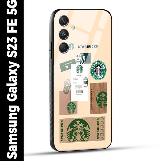 Samsung Galaxy S23 FE 5G Back Cover Starbucks Coffee Printed Glass Case