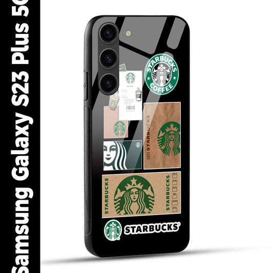 Samsung Galaxy S23 Plus 5G Back Cover Starbucks Filter Coffee Printed Glass Case