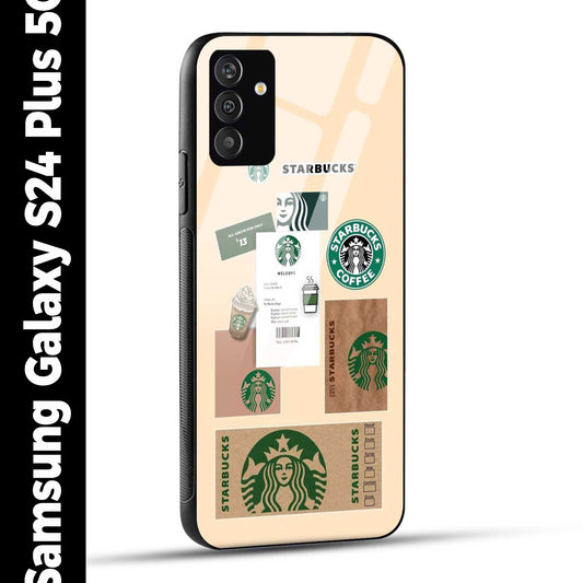 Samsung Galaxy S24 Plus 5G Back Cover Starbucks Coffee Printed Glass Case