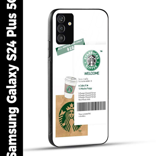 Samsung Galaxy S24 Plus 5G Back Cover Starbucks Coffee Welcome Printed Glass Case