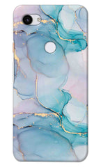 Google Pixel 3a XL Back Cover Blue Marble Printed Hard Case