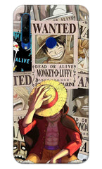 Honor 10i / Honor 20i Back Cover Anime One Piece Wanted Luffy Printed Hard Case