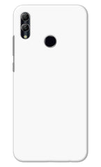 Honor 10 Lite Back Cover Plain White Printed Hard Case