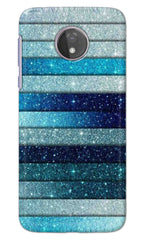 Motorola Moto G7 Power Back Cover Blue Glitter Printed Hard Case