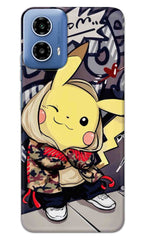 Motorola G34 5G Back Cover Cartoon Graffiti Printed Hard Case