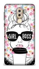 Honor 6X Back Cover Girl Boss Printed Hard Case