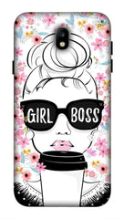 Samsung Galaxy J7 Pro Back Cover Girl Boss Printed Hard Case